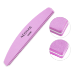 Pulidor de dos fases en forma de media luna 100/180 - rosa | NEONAIL