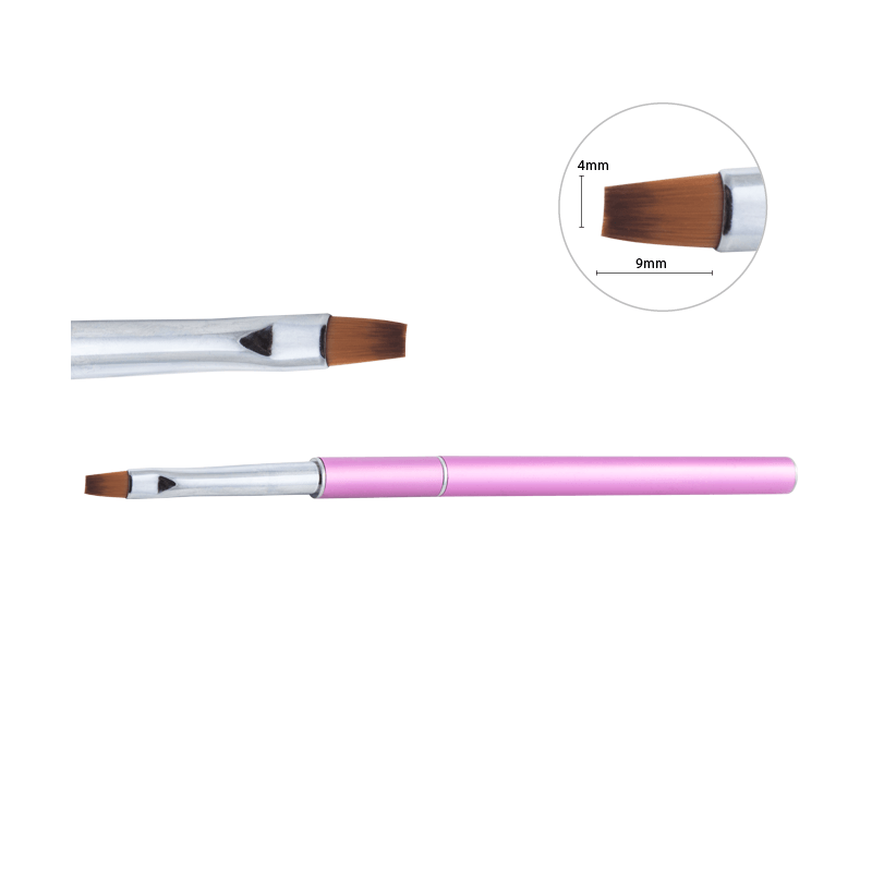 Pincel plano de pelo natural para gel no. 6