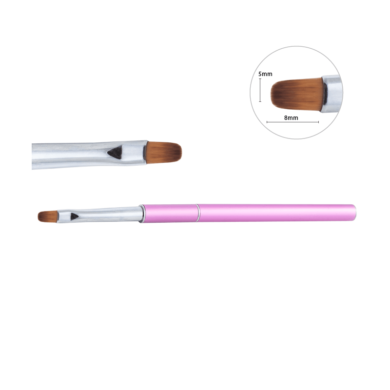 Pincel ovalado de pelo natural para gel no. 6