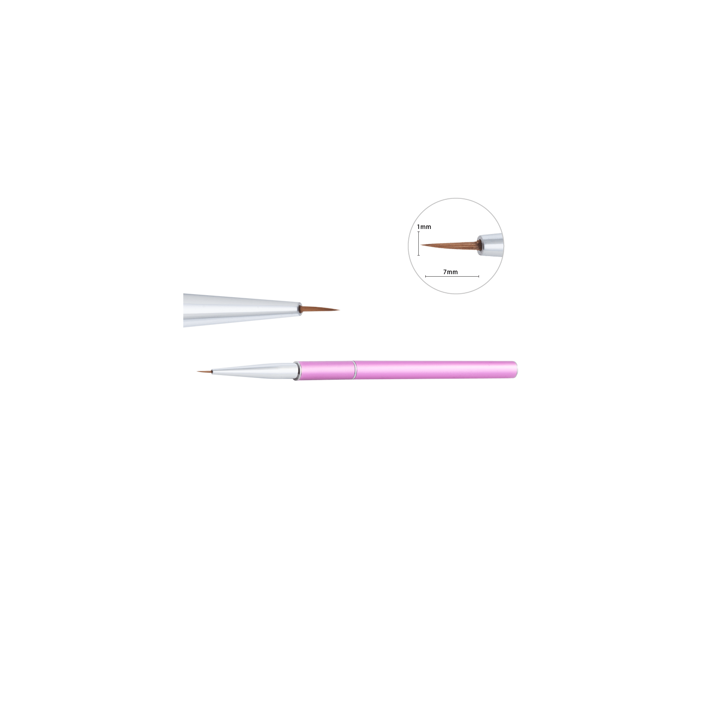 Pincel de pelo natural para decoraciones no. 0