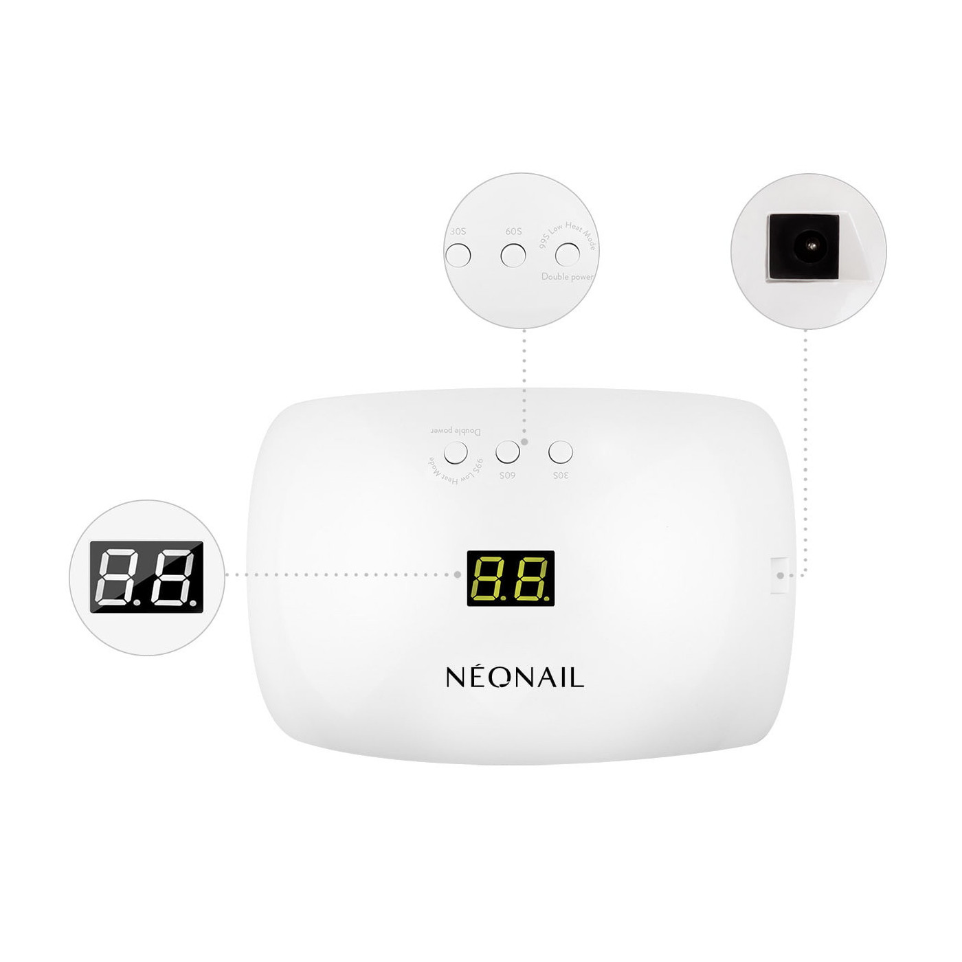 L&aacute;mpara LED 22W/48W con visualizador