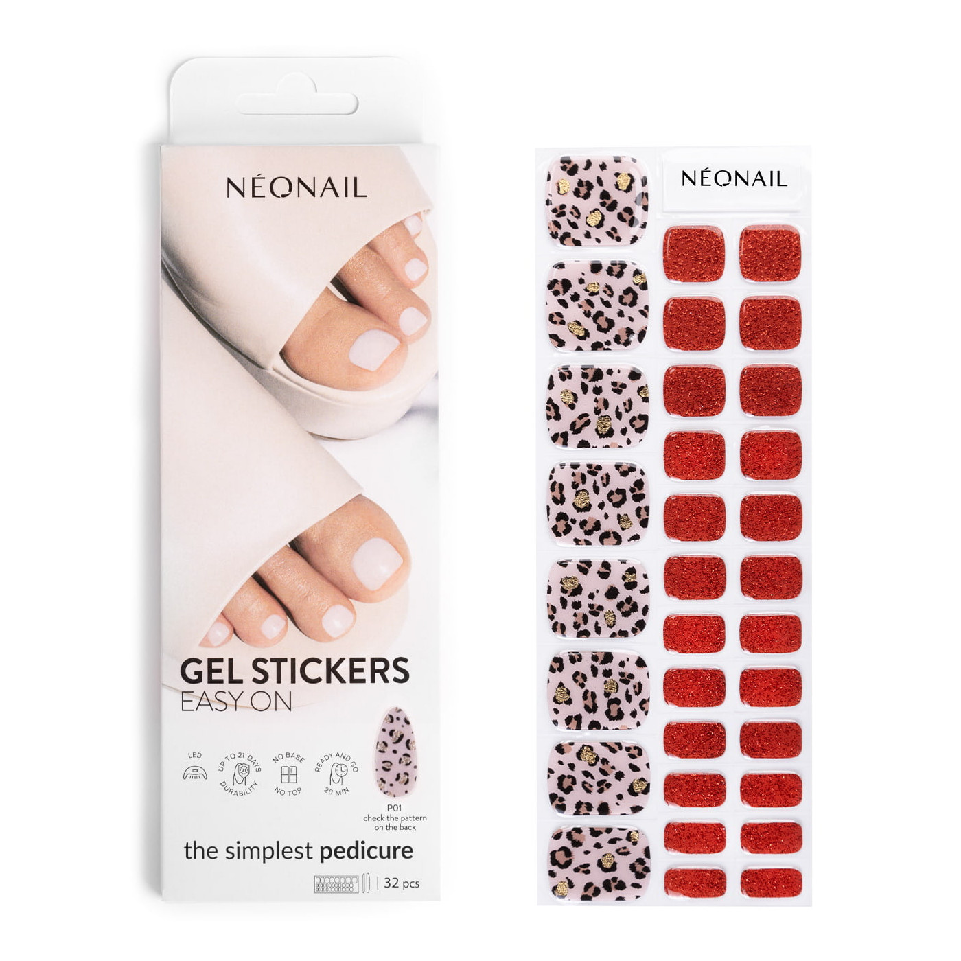 Gel Stickers Easy On P01 - Pedicura