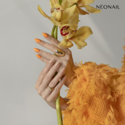 Adorno floral para u&ntilde;as 03 - Naranjo