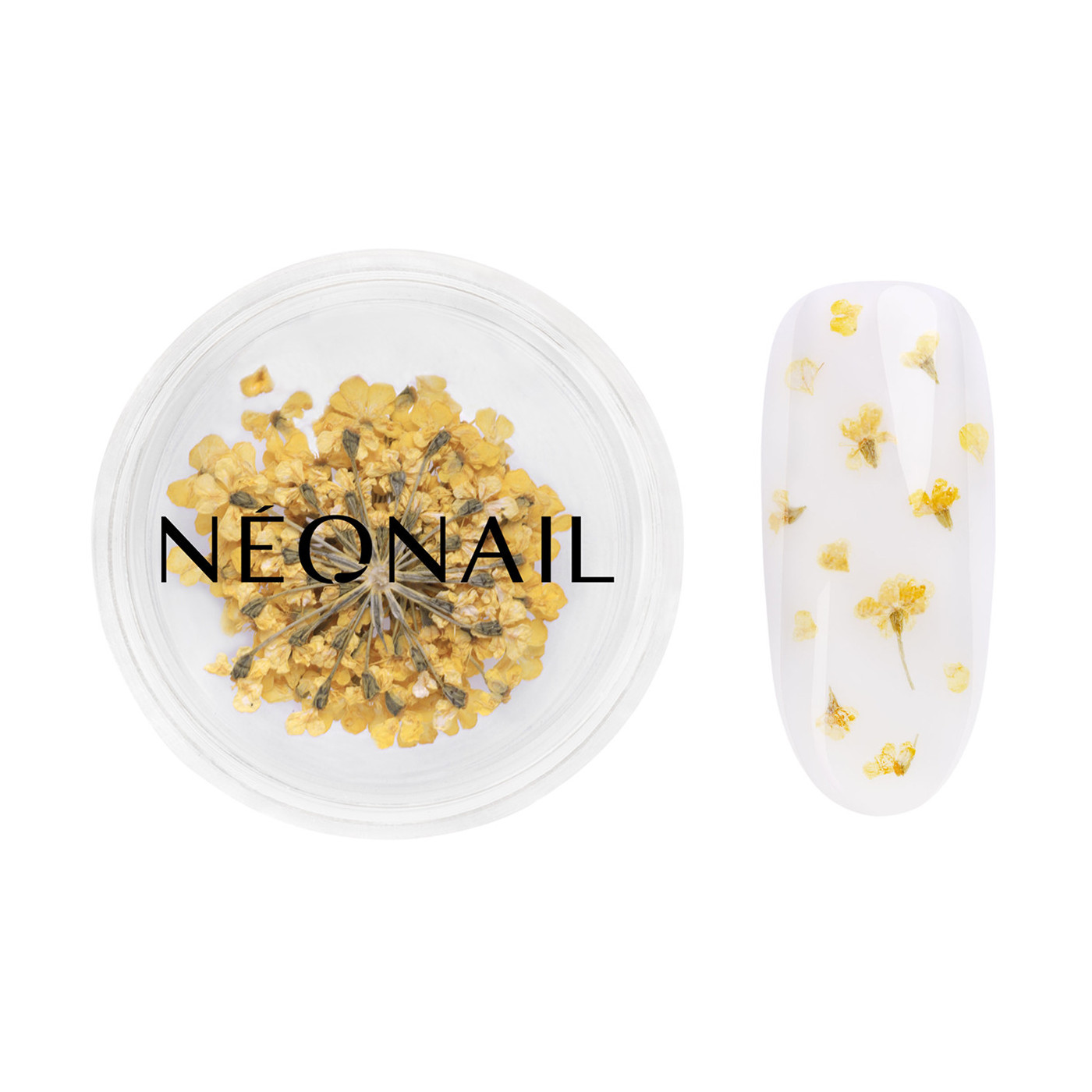 Adorno floral para u&ntilde;as 07 - Yellow