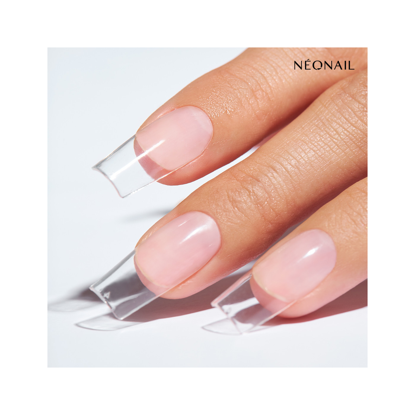 Tips Flexibles para alargar u&ntilde;as Invisible Flexi Tips 02 Clear Square