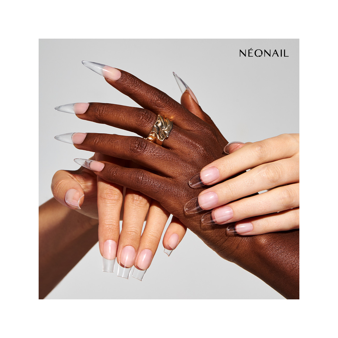 Tips Flexibles para alargar u&ntilde;as Invisible Flexi Tips 03 Clear Stiletto