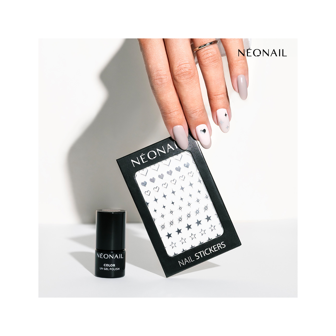 Cool Muse - Set 3 esmaltes semipermanentes & Stickers