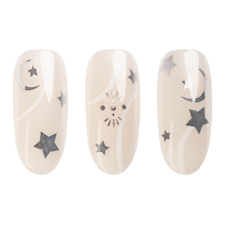 Pegatinas para u&ntilde;as 05: Astro Silver