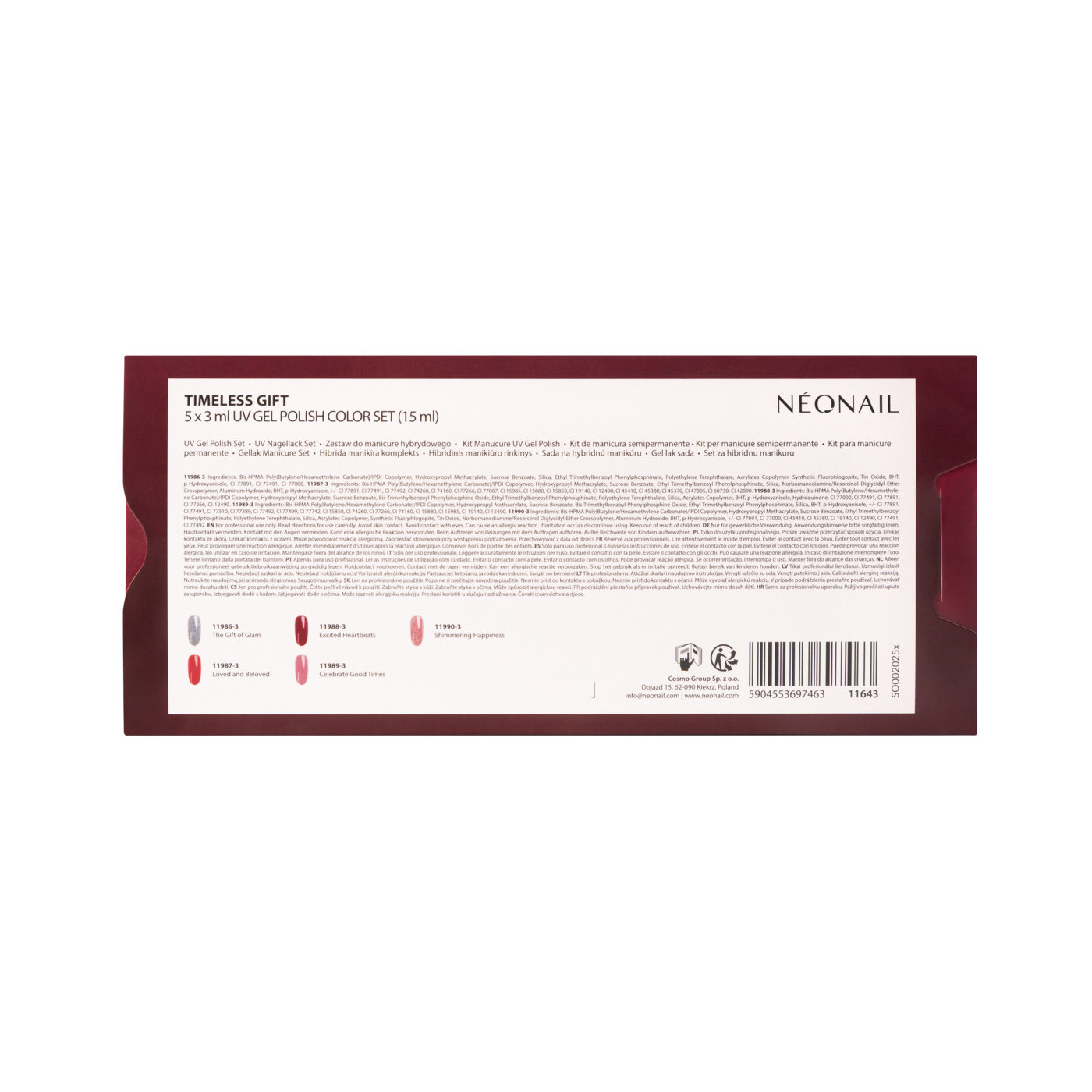 Timeless Gift - Set 5 esmaltes semipermanentes 3 ml