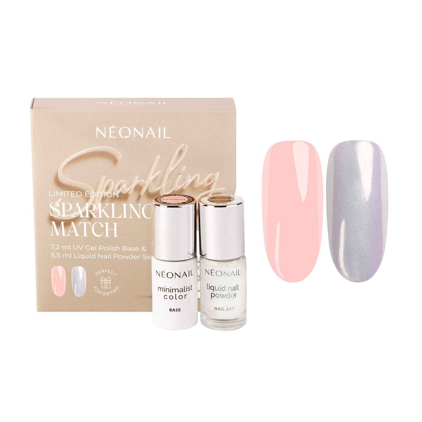 Sparkling Match - Set Base 7,2 ml  & Liquid Nail Powder 6,5 ml