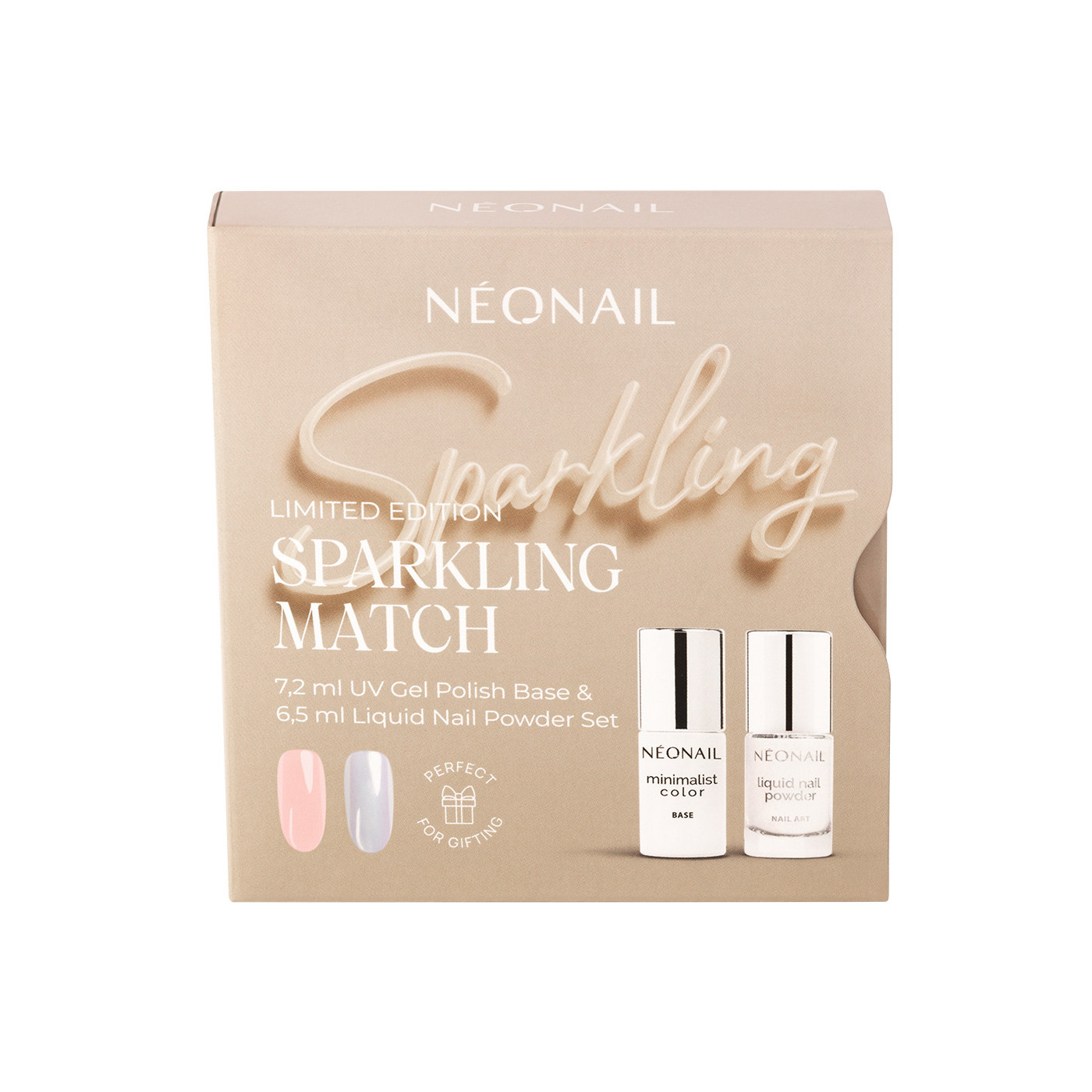 Sparkling Match - Set Base 7,2 ml  & Liquid Nail Powder 6,5 ml