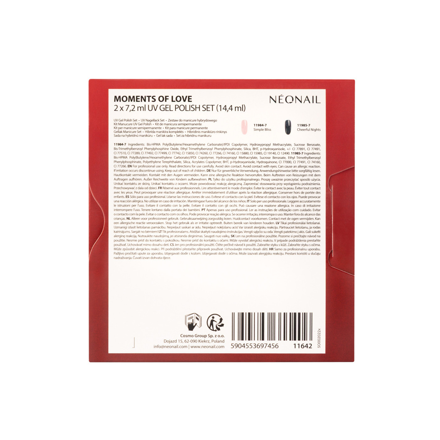 Moments of Love - Set 2 esmaltes semipermanentes 7,2 ml