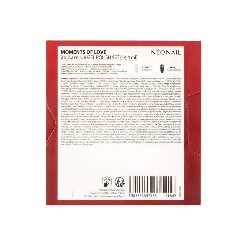 Moments of Love - Set 2 esmaltes semipermanentes 7,2 ml