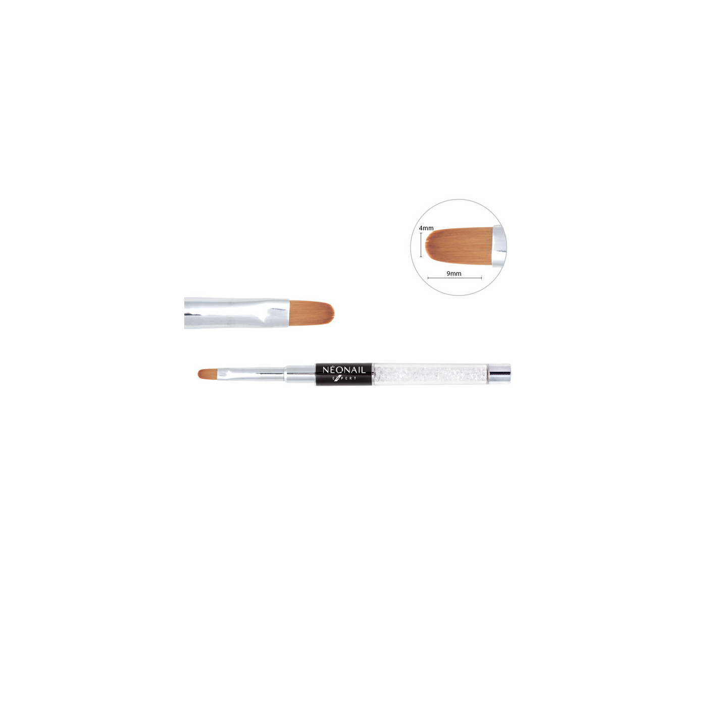 Pincel para gel NEONAIL Expert - Gel Brush Oval 04