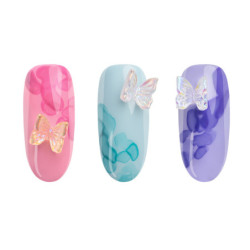 Nail Art 3D Mariposas