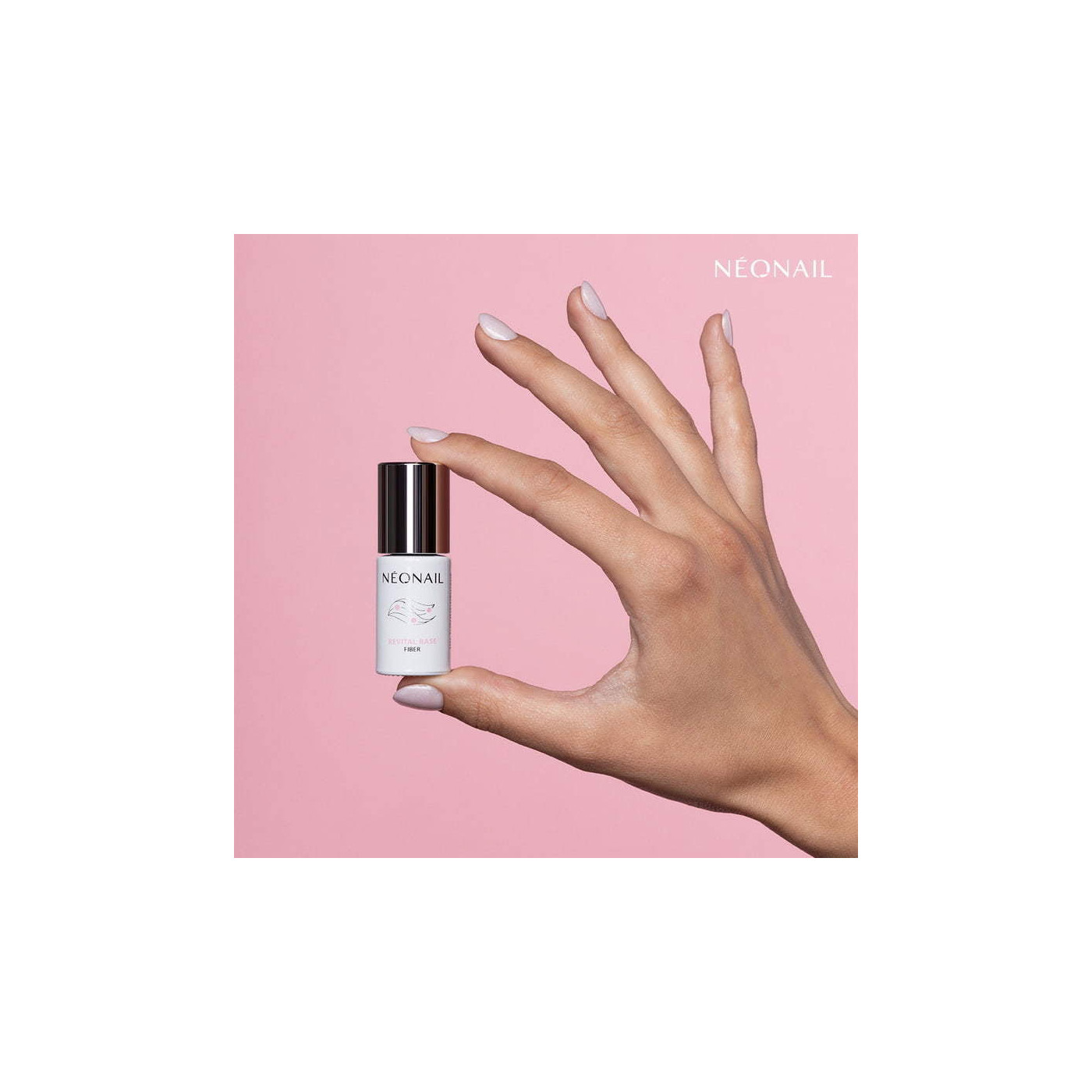 Esmalte semipermanente 7,2 ml - Revital Base Fiber Shiny Queen