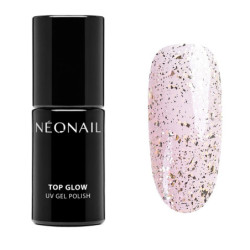 Esmalte semipermanente 7,2 ml - Top Glow Gold Flakes Esmalte semipermanente 7,2 ml - Top Glow Gold Flakes