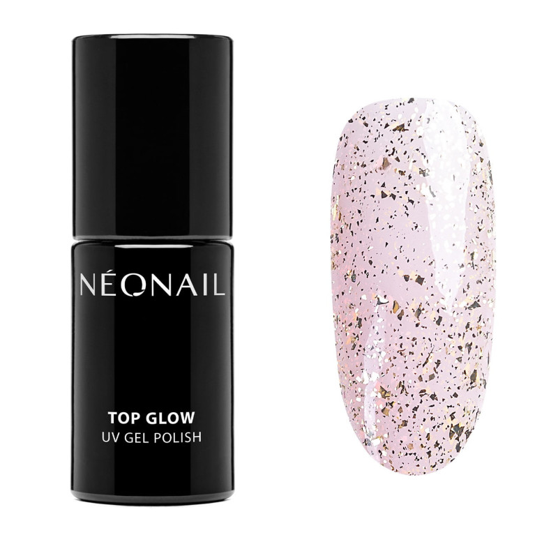 Esmalte semipermanente 7,2 ml - Top Glow Gold Flakes Esmalte semipermanente 7,2 ml - Top Glow Gold Flakes