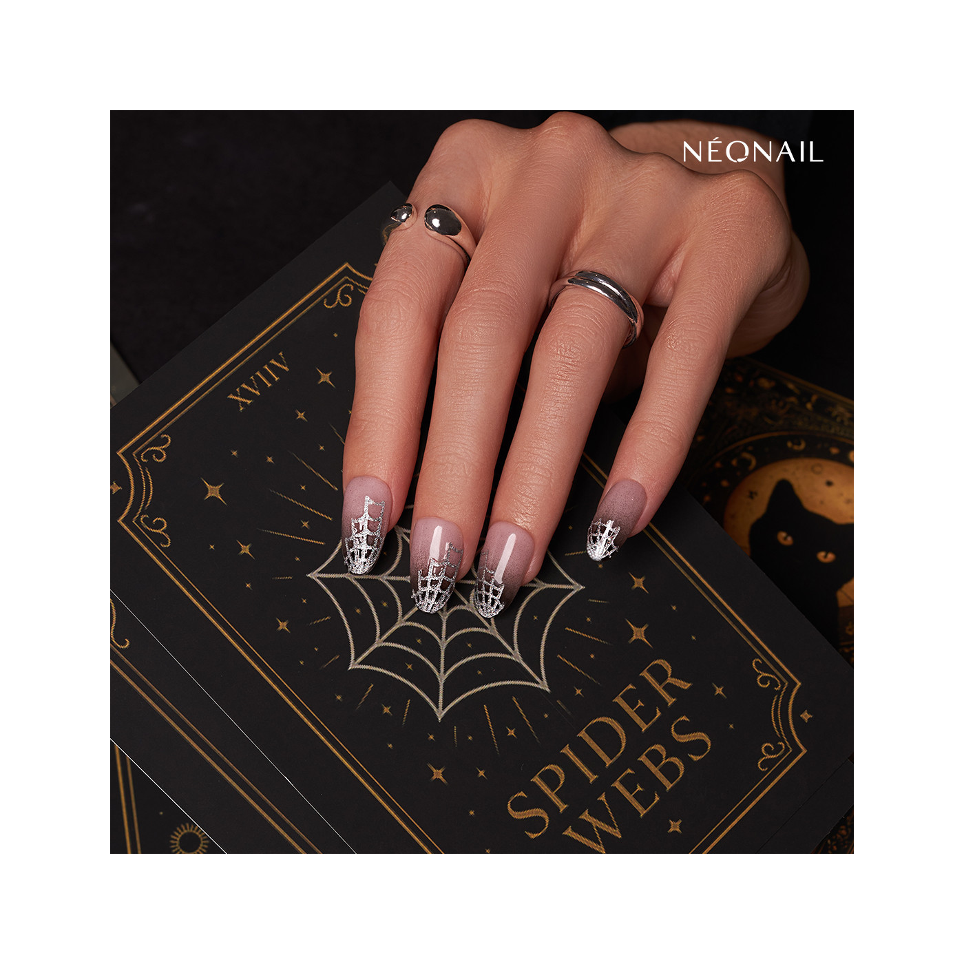 Pegatinas de u&ntilde;as 04: Spider Webs