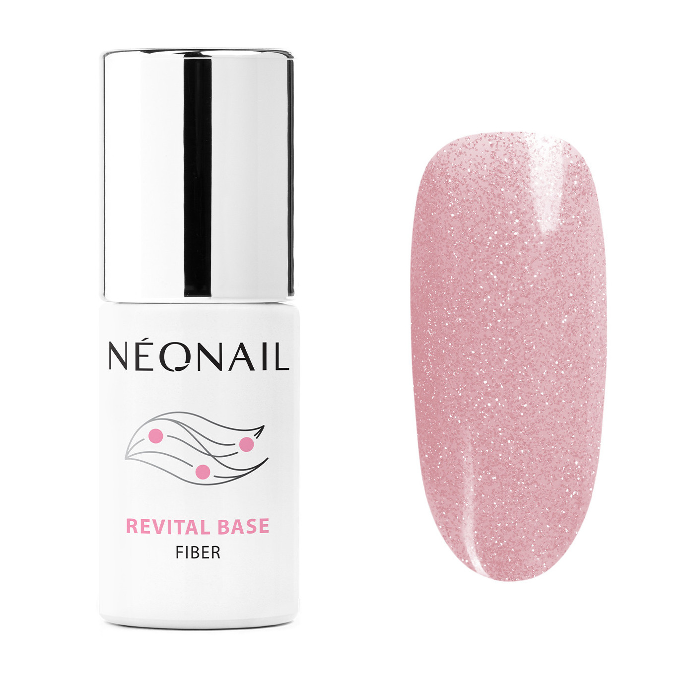 Esmalte semipermanente 7,2 ml - Revital Base Fiber Blinking Cover Pink