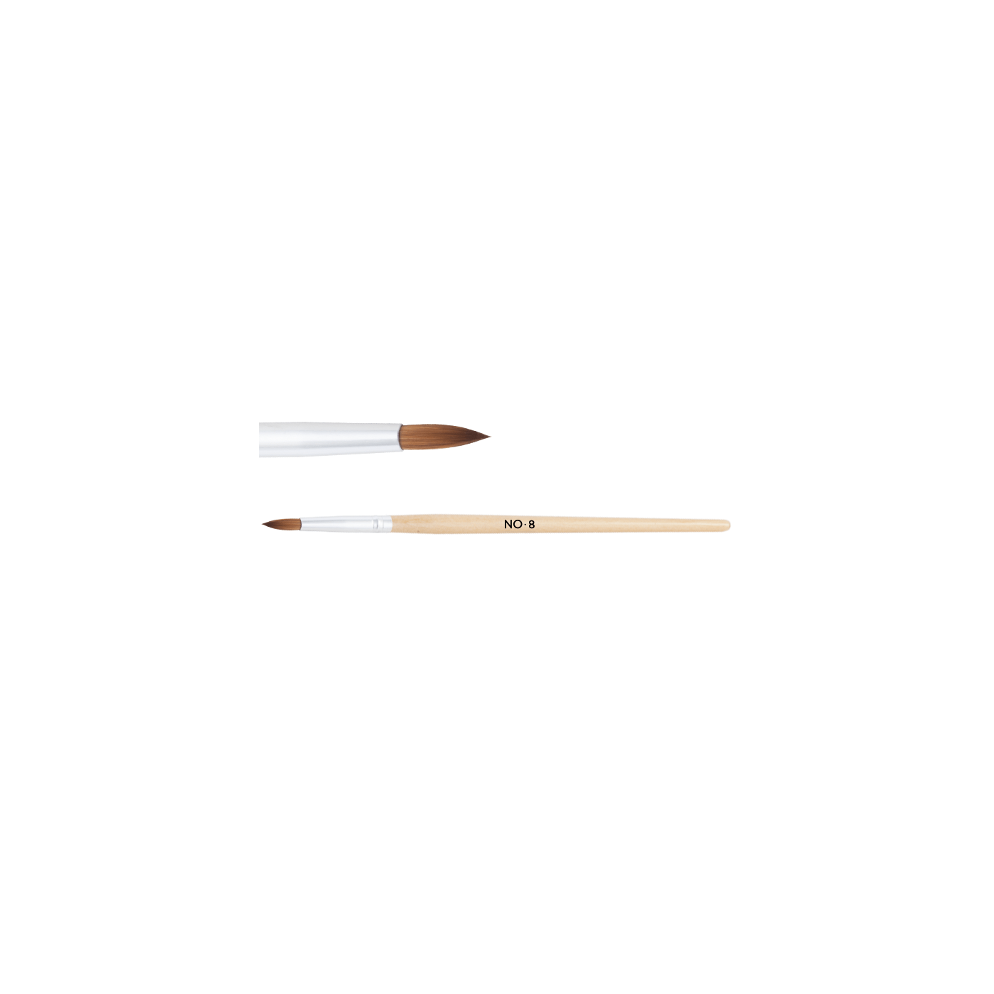 Pincel para acr&iacute;lico no. 8