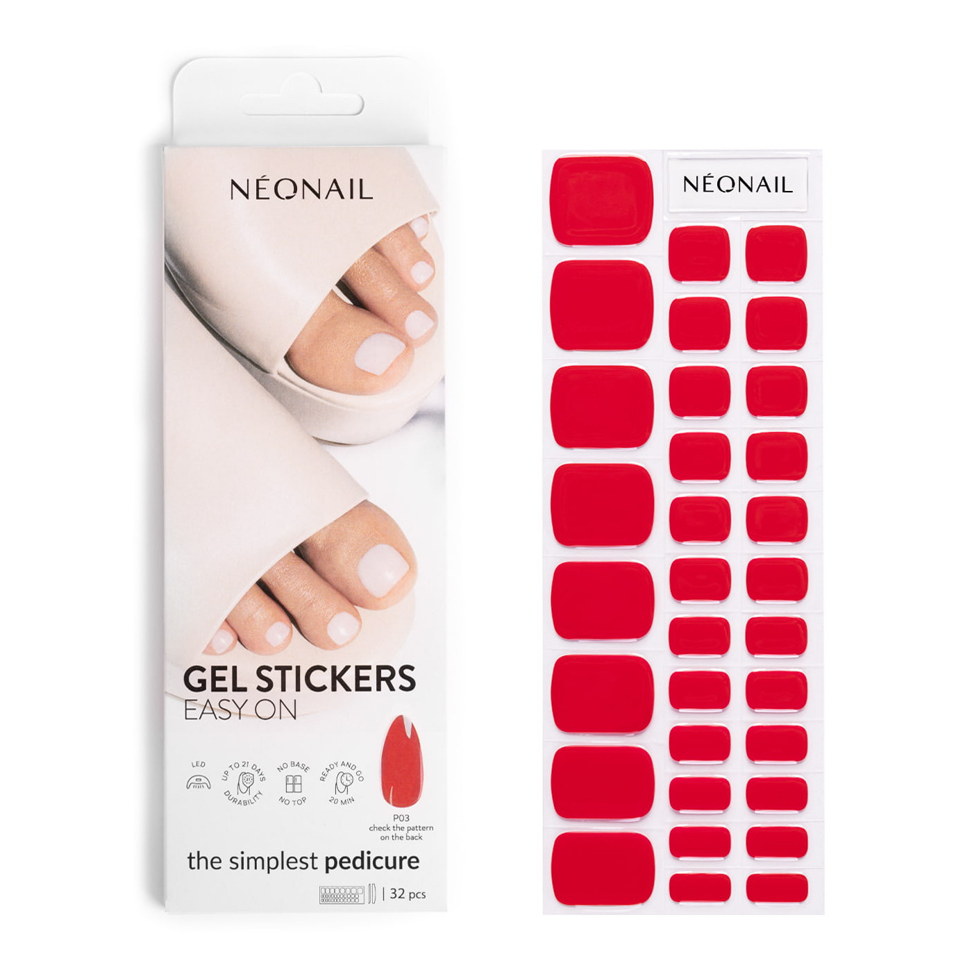 Gel Stickers Easy On P03 - Pedicura