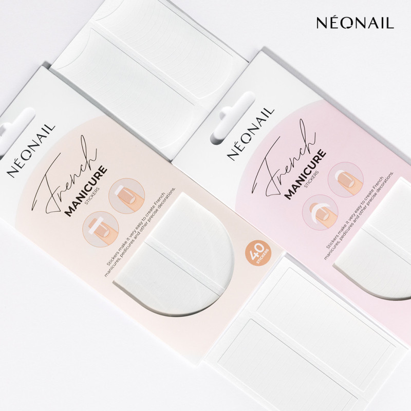 Plantillas rectas para manicura francesa 40 pcs. - 02