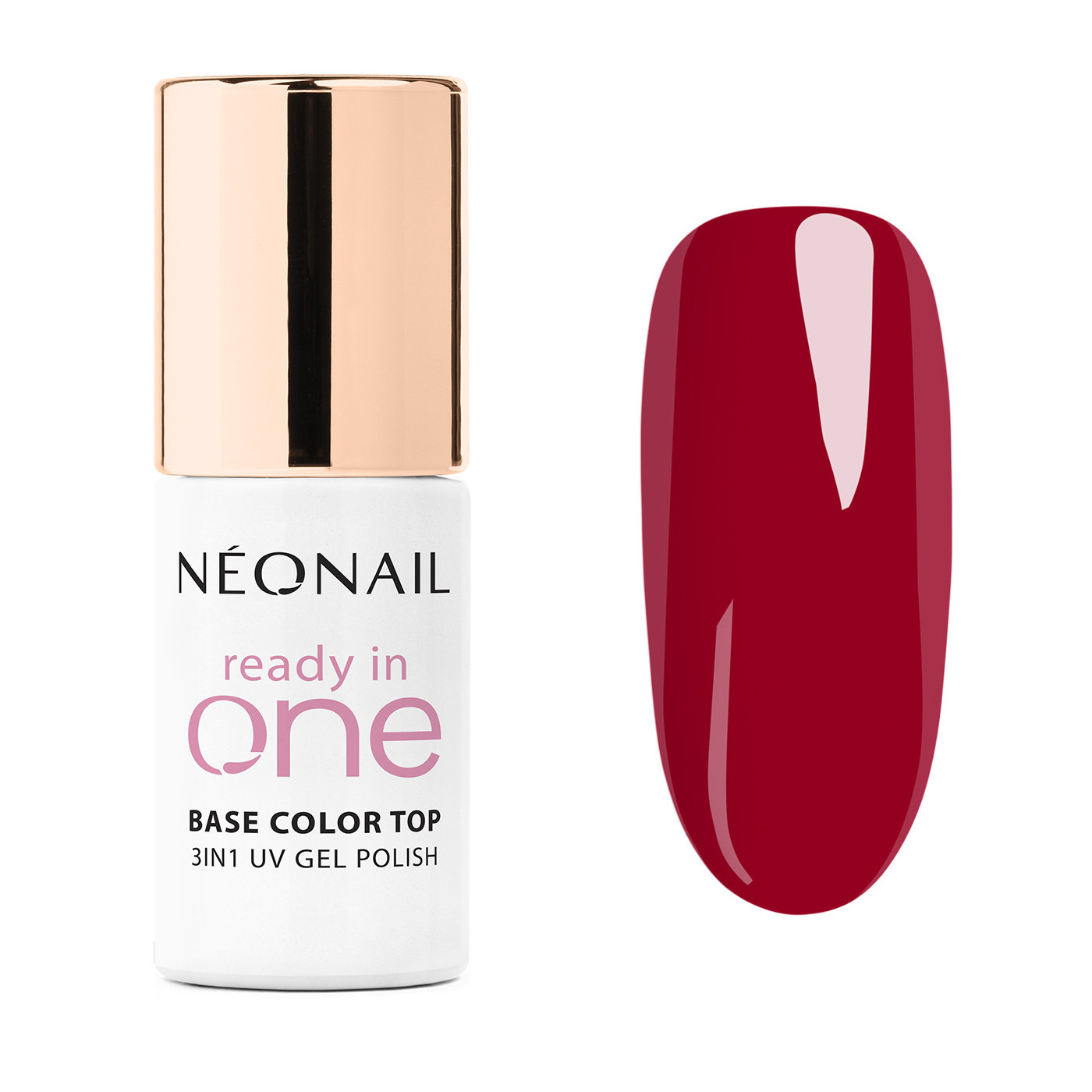 Esmalte semipermanente 3-in-1 One Berry Red 12 &ndash; rojo intenso en solo 15 minutos