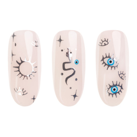Pegatinas de u&ntilde;as - Boho Silver