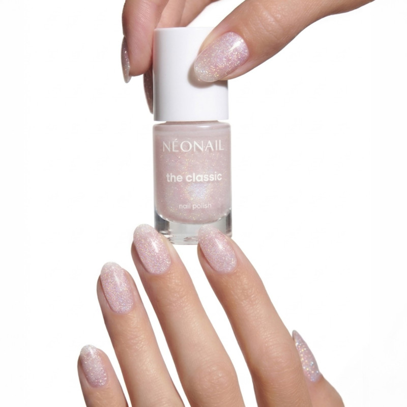 Esmalte de uñas blanco clásico - Glittery Mist 02 Esmalte de uñas blanco clásico - Glittery Mist 02