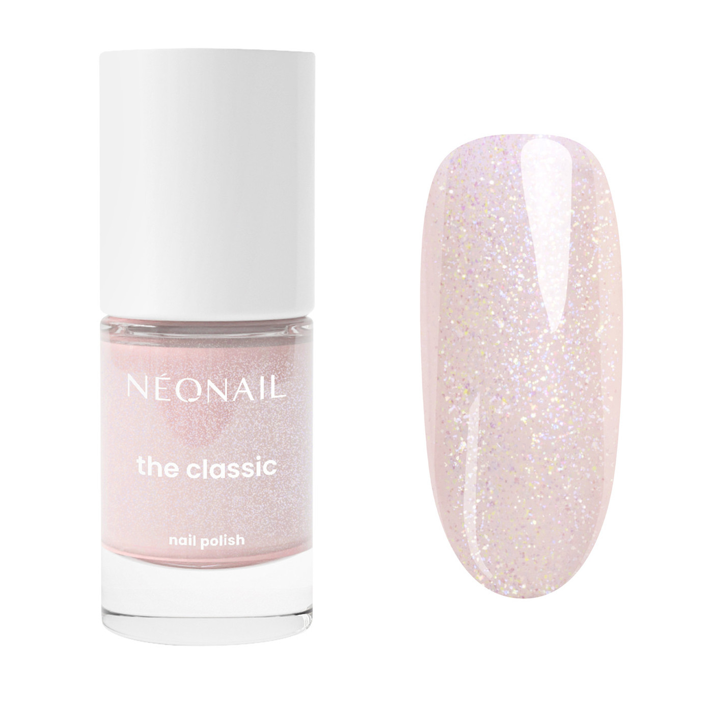 Esmalte de uñas blanco clásico - Glittery Mist 02 Esmalte de uñas blanco clásico - Glittery Mist 02