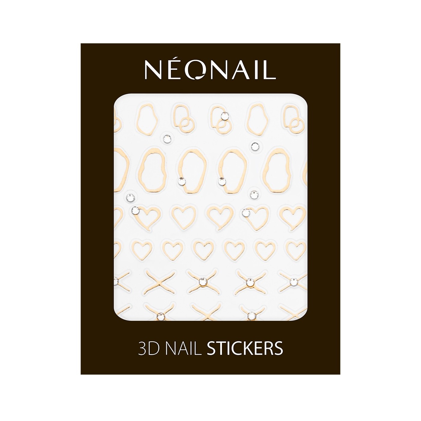 3D Nail Stickers Gold Abstract &ndash; un toque de lujo en tus u&ntilde;as | NEONAIL