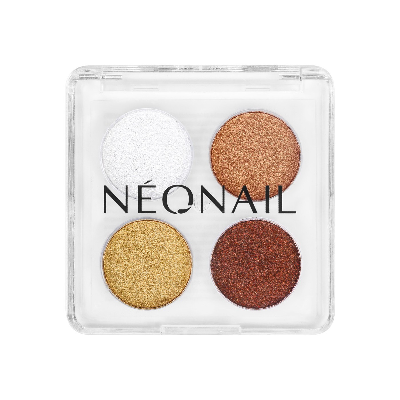 Paleta de polvos compactos (4 tonos) &ndash; efecto met&aacute;lico o cromado | NEONAIL