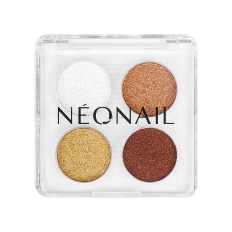 Paleta de polvos compactos (4 tonos) – efecto metálico o cromado | NEONAIL