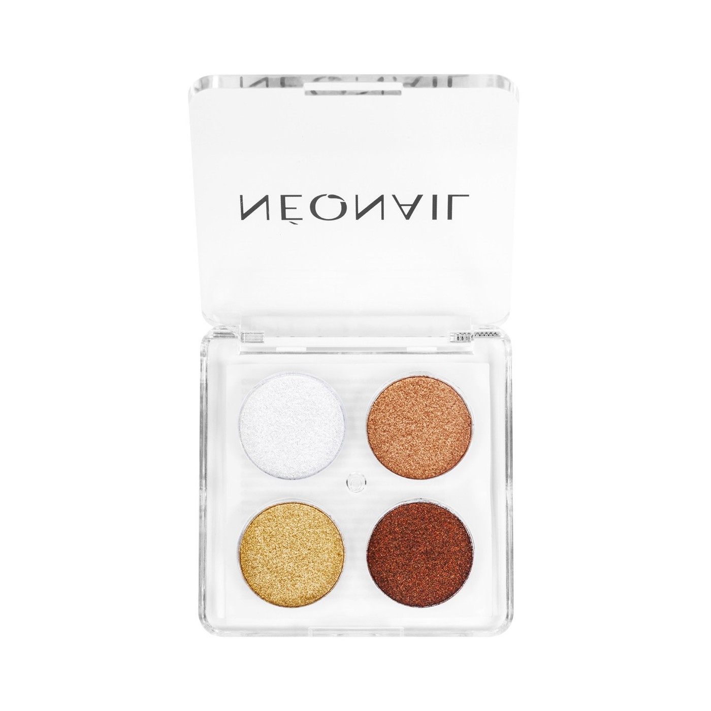 Paleta de polvos compactos (4 tonos) &ndash; efecto met&aacute;lico o cromado | NEONAIL