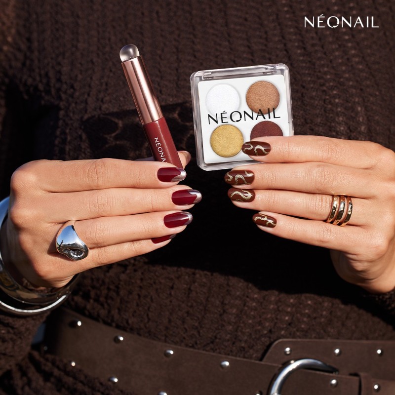 Paleta de polvos compactos (4 tonos) &ndash; efecto met&aacute;lico o cromado | NEONAIL