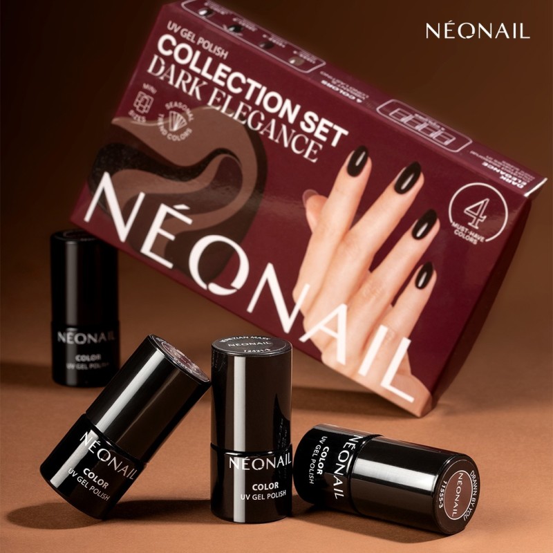 Dark Elegance – Set de 4 esmaltes semipermanentes mini | NEONAIL Dark Elegance – Set de 4 esmaltes semipermanentes mini | NEONAIL
