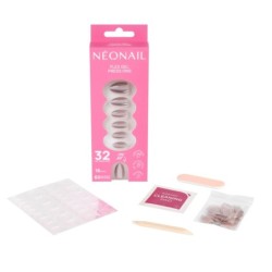 Flex Gel Press Ons - Blush Cateye Medium Almond | NEONAIL