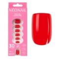Flex Gel Press Ons 30 ud &ndash; Bold Red Short Square | NEONAIL