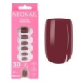 Flex Gel Press Ons 30 ud - Merlot Short Square | NEONAIL