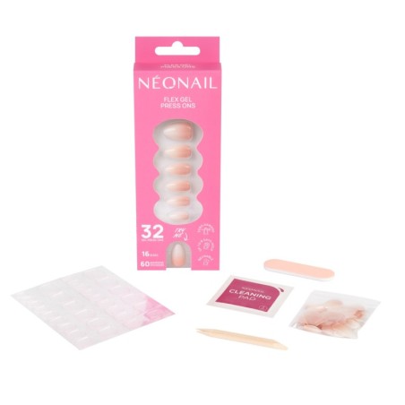 Flex Gel Press Ons 32 ud - Baby Boomer Rose Medium Almond | NEONAIL