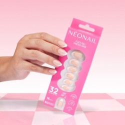 Flex Gel Press Ons 32 ud - Perfect French Medium Almond
