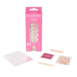 Flex Gel Press Ons 32 ud - Perfect French Medium Almond