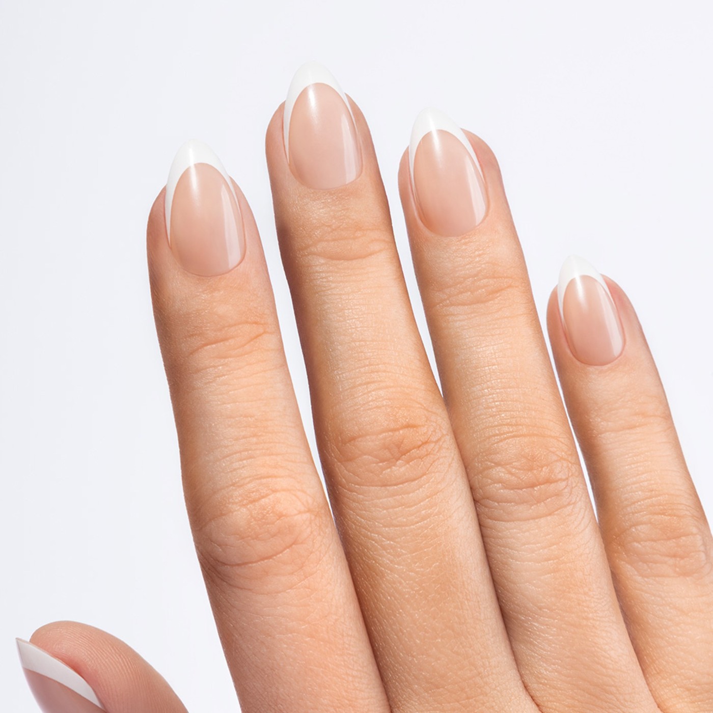 Flex Gel Press Ons 32 ud - Perfect French Medium Almond