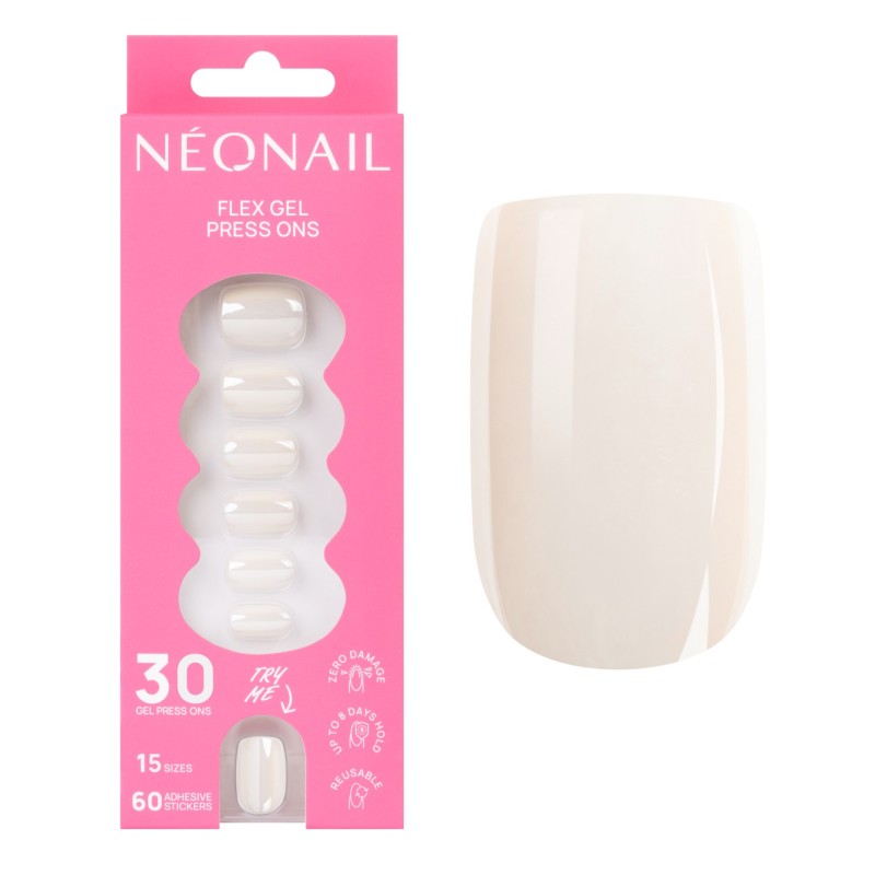 Flex Gel Press Ons 30 ud - Glazed Toffee Short Square | NEONAIL Flex Gel Press Ons 30 ud - Glazed Toffee Short Square | NEONAIL
