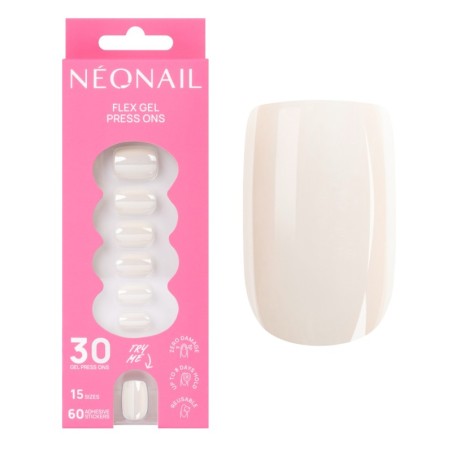 Flex Gel Press Ons 30 ud - Glazed Toffee Short Square | NEONAIL