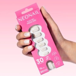 Flex Gel Press Ons 30 ud - Glazed Toffee Short Square | NEONAIL Flex Gel Press Ons 30 ud - Glazed Toffee Short Square | NEONAIL