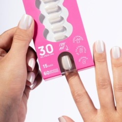Flex Gel Press Ons 30 ud - Glazed Toffee Short Square | NEONAIL Flex Gel Press Ons 30 ud - Glazed Toffee Short Square | NEONAIL