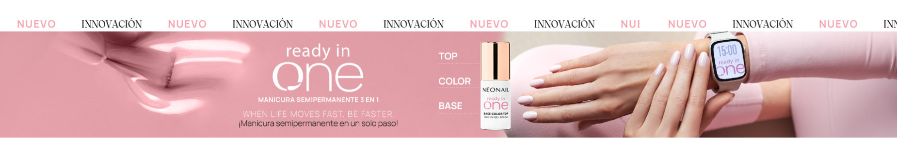 Esmaltes semipermanentes 3in1 - READY IN ONE